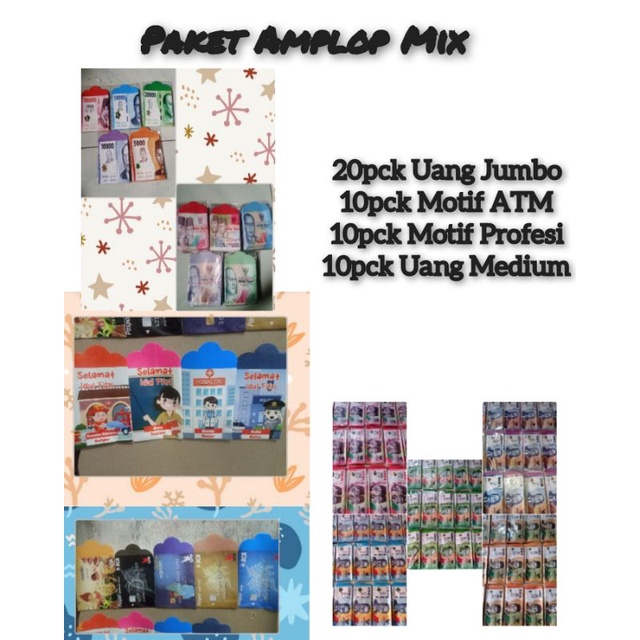 

Paket Amplop Mix 50pck/500pcs
