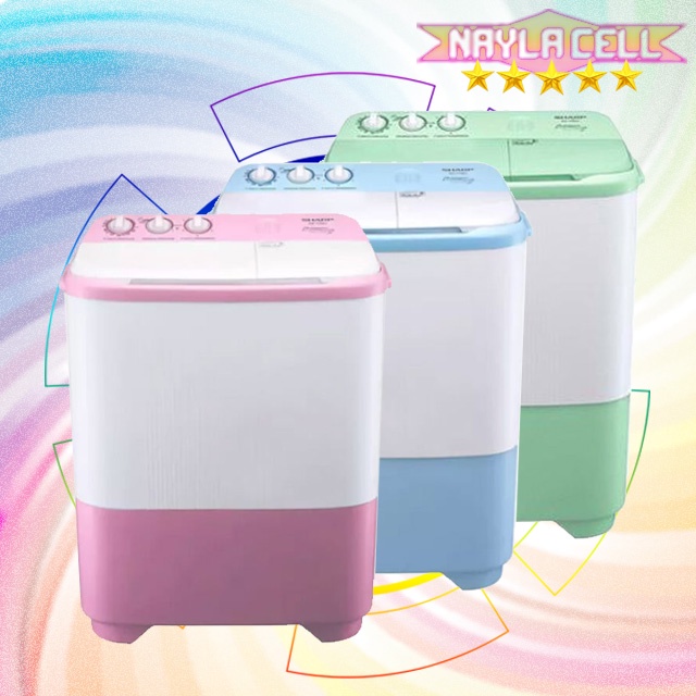 Mesin Cuci Sharp Twin Tub Hijab Series ES-T79SJ ES-T89SJ ES-T79SJ