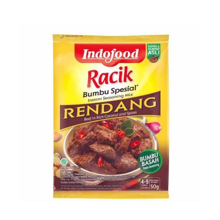 

Indofood Bumbu Rendang [45Gram /24 Pcs/1 Box ] 050