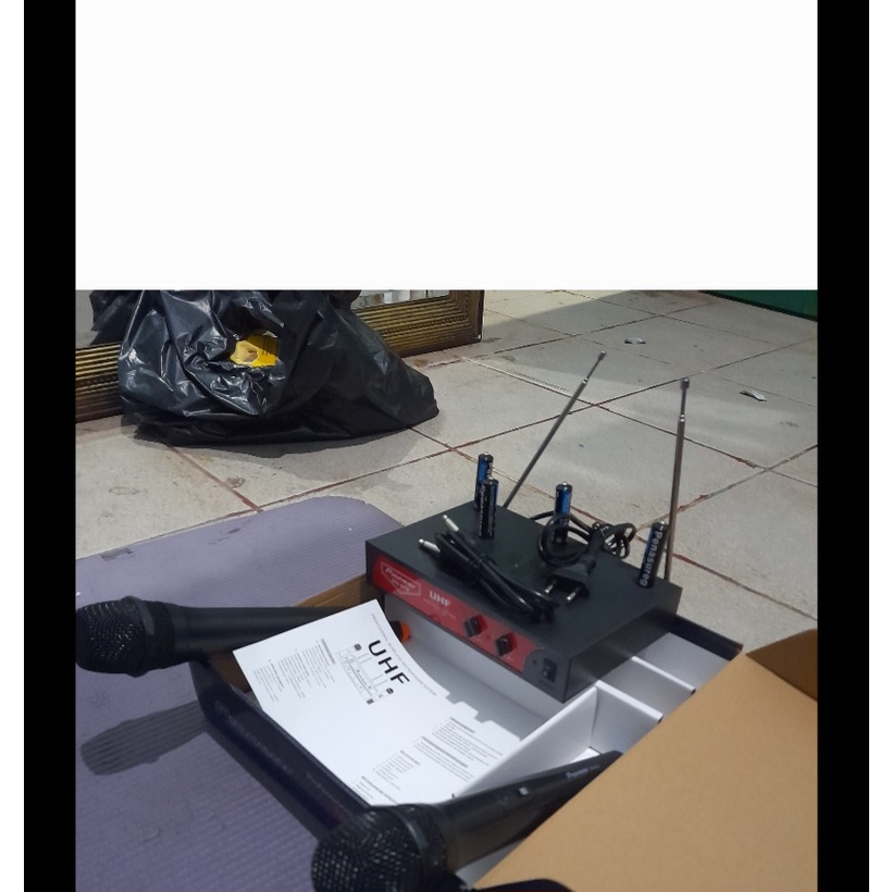 G669 PIONEER PIONER PIONNER MIC WIRELESS DIGITAL DUAL MIK WIRELES SEPASANG MIKROPON MIKROPHONE DISPL