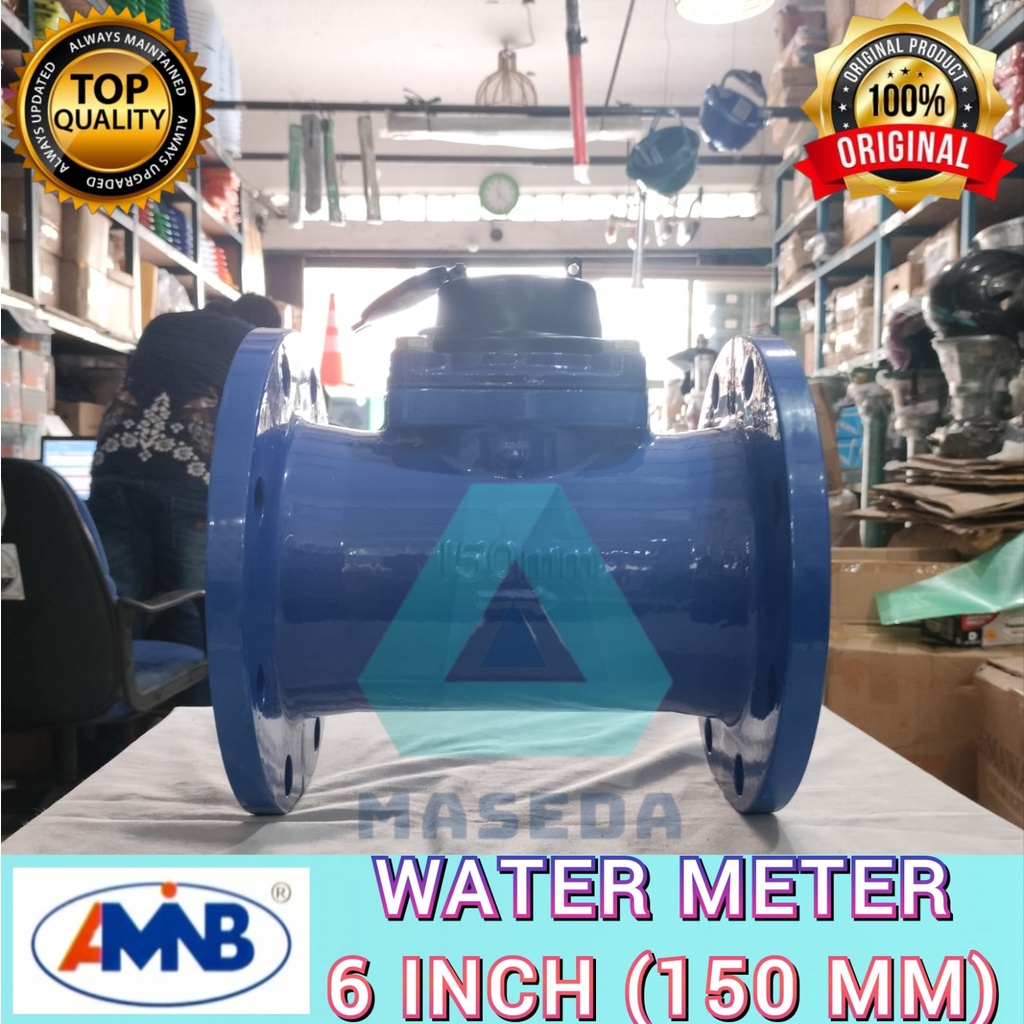 Meteran Air 6" inch / Water meter / flow meter FLANGE END CONNECTION