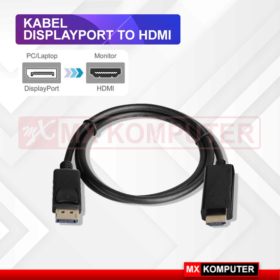 Kabel Converter Display Port DP to HDMI / DisplayPort to HDMI