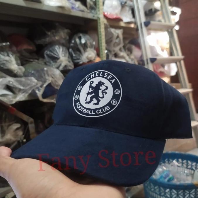 Topi baseball chelsea FC navy terlaku