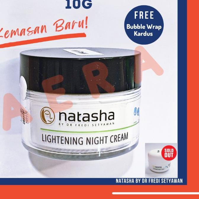 ➤ KRIM MALAM NATASHA/LIGHTENING NIGHT CREAM POT 10g /NATASHA CREAM/KRIM MALAM PENCERAH/CREAM MALAM N