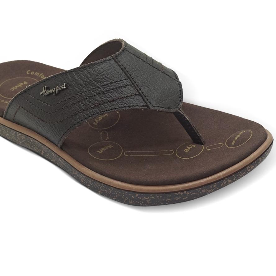 ❋ Homyped Alfapro 01 Sandal Jepit Kulit Terapi Pria ✫