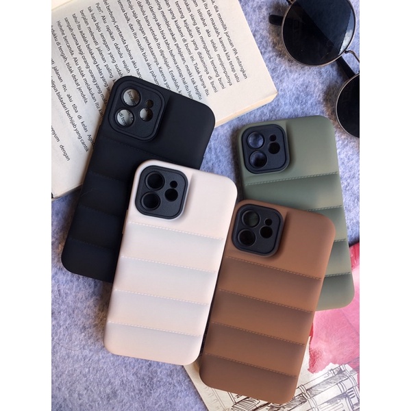 NEW LUXURY PUFF CASE!!! - SOFT CASE FULL COVER - CASE FOR IPHONE 11 DAN IPHONE 12