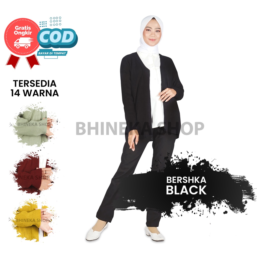 Cardigan Bresca Wanita Cardigan Knit Premium Cardigan Rajut