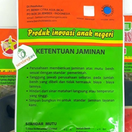 BONITA F1 Benih Bibit Semangka Lonjong Inul Merah Bintang Asia