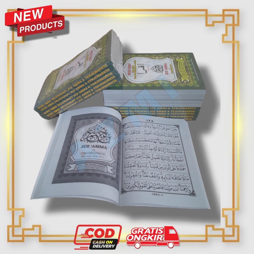 Buku IQRO Juzz Amma Bendel Besar CD Hijau