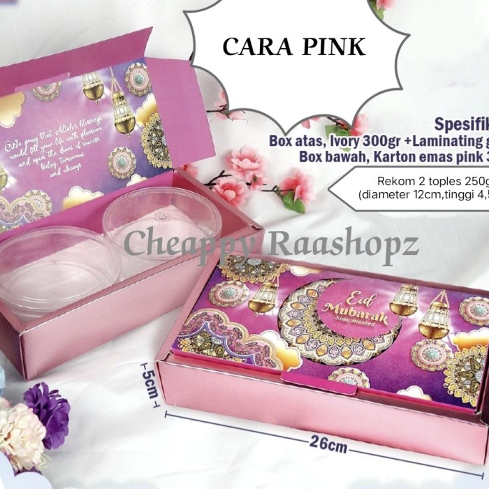 

Cara Box Lebaran 2 Toples 250Gr Box Cookies Lebaran Dus Lebaran Kuker 055