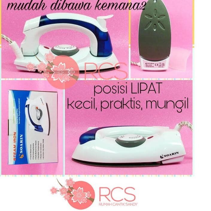 ➹ [ SOARIN ] Setrika Baju Uap Soarin STRIKA LIPAT MINI / Portable ❈