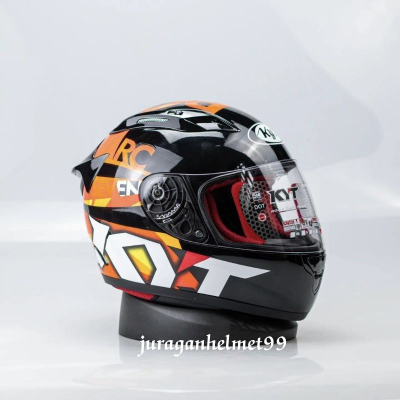 helm full face KYT rc seven seri 19 Oren