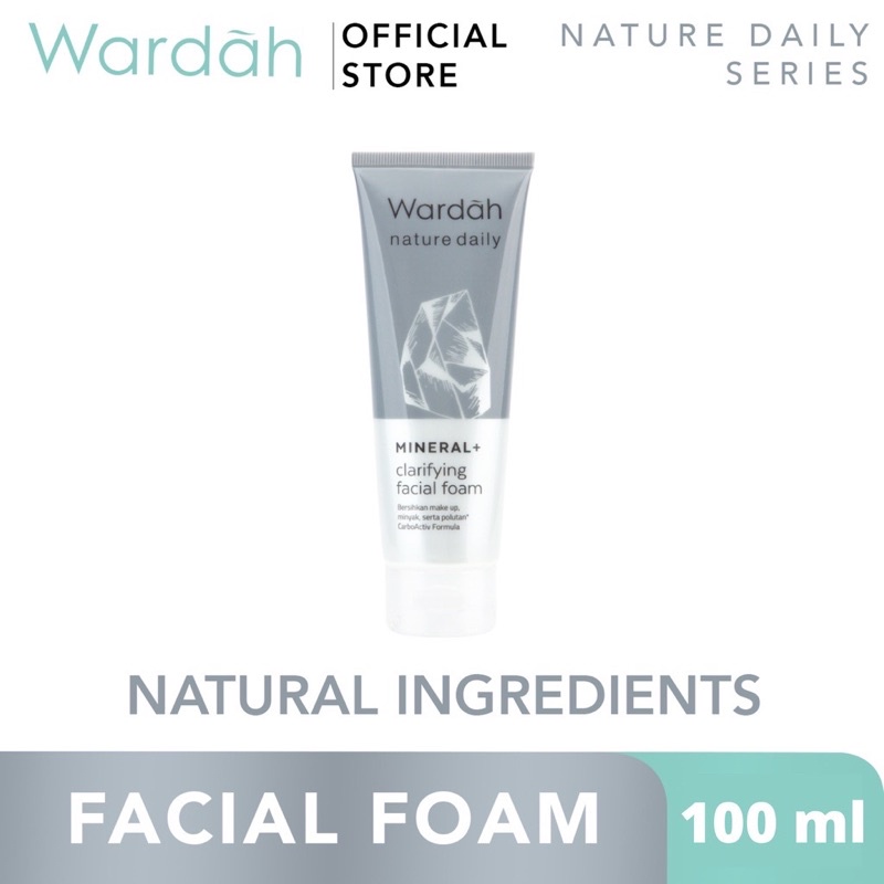 Wardah Nature Daily Mineral+ Clarifying Facial Foam