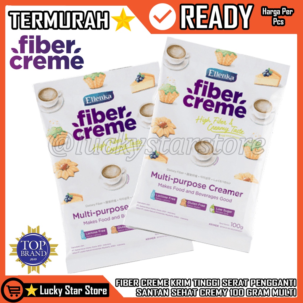 

FIBER CREME ELLENKA CREAM FIBERCREME PENGGANTI SANTAN MULTI PURPOSE GLUTEN FREE MOCAF FIBERCREME BOX FIBER CRÈME KRIMER PENGGANTI SANTAN SANTAN SEHAT HIGH FIBER CREME KRIM TINGGI SERAT PENGGANTI SANTAN CREAMY MULTI PURPOSE CREAMER ELENKA 100 GRAM