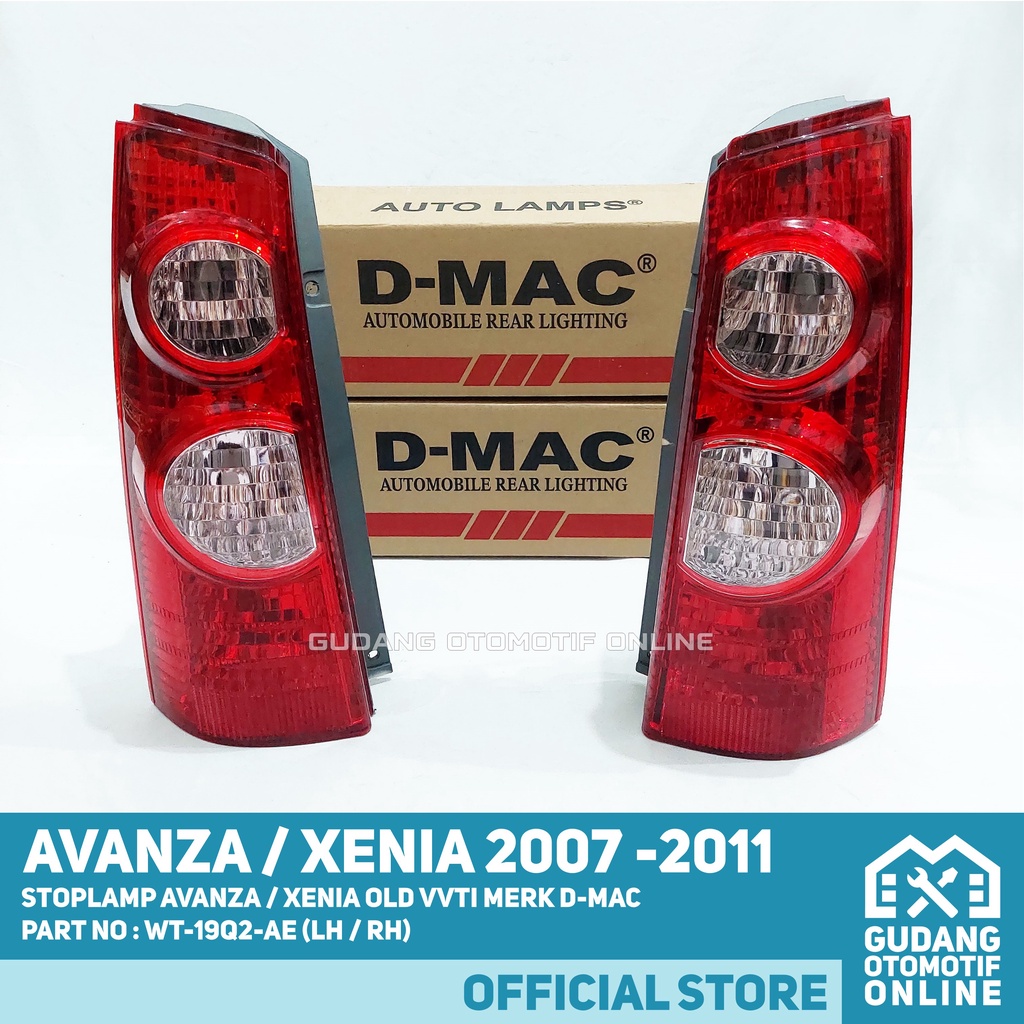 STOPLAMP KANAN KIRI LAMPU BELAKANG AVANZA XENIA VVTI 2007 2008 2009 2010 2011 - 81561-BZ060-001 / 81