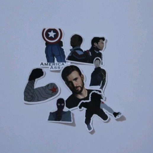 

STICKER PACK MARVEL CAPTAIN AMERICA | High Quality Tahan Air