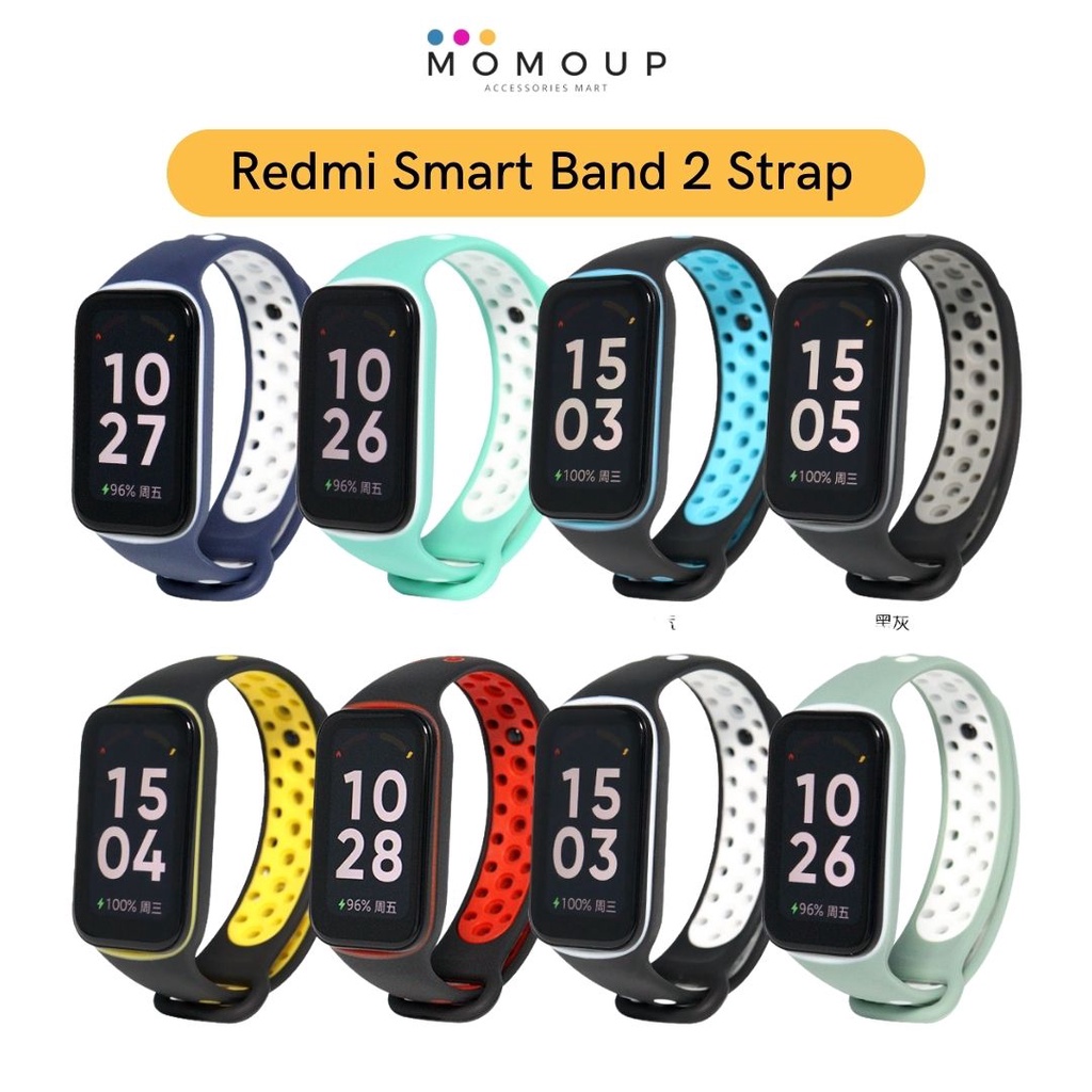 Strap Xiaomi Redmi Smart Band 2 NKEI Two Tone Tali Pengganti Redmi Smart Band 2 Bahan Silikon