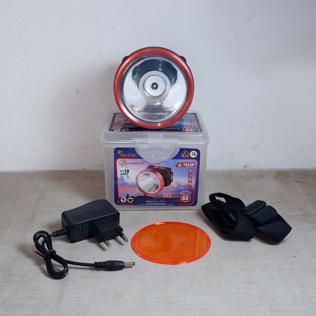 Senter Kepala Cas Murah 80W LED Jinlong JL-7822P