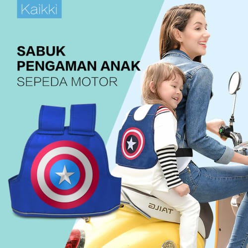 Sabuk Bonceng Motor Anak Bisa di Depan/Belakang - Safety Belt untuk Anak - Sabuk Anak