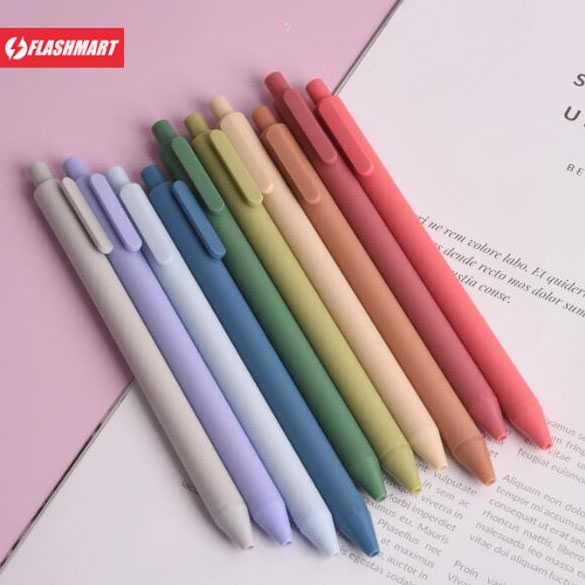 Flashmart KACO PURE Morandi II Gel Pen Pena Pulpen 0.5mm 5 PCS (Colorful Ink)