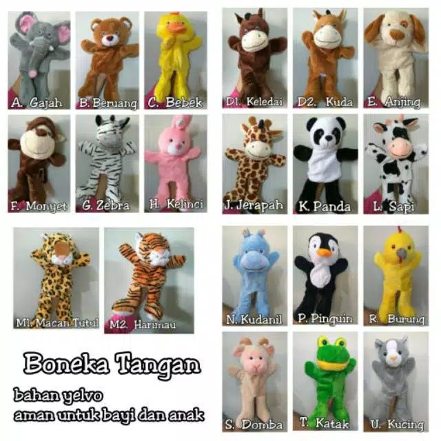 Terlaris Boneka Tangan Karakter Hewan Binatang Seulgi