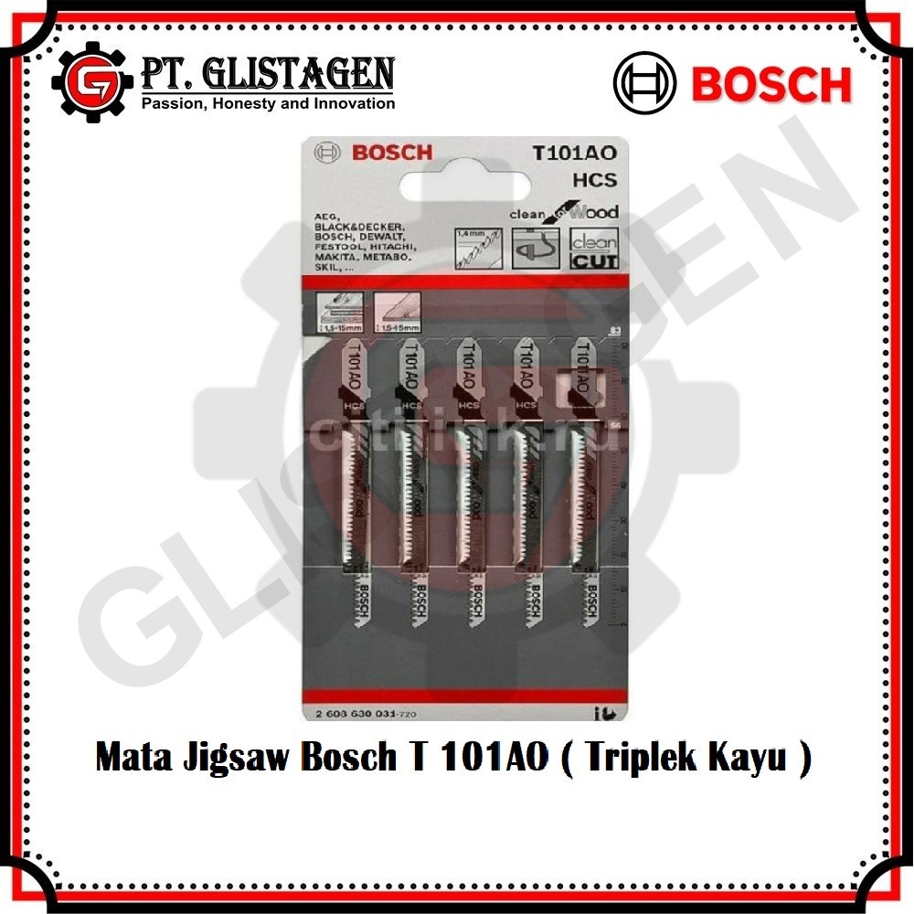 BOSCH Mata Jigsaw T101AO Triplek Kayu Jig Saw Blade Gergaji Clean Wood