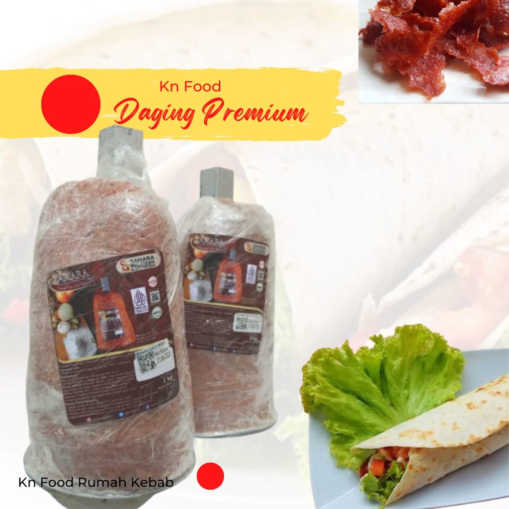 

Daging kebab premium + tiang.