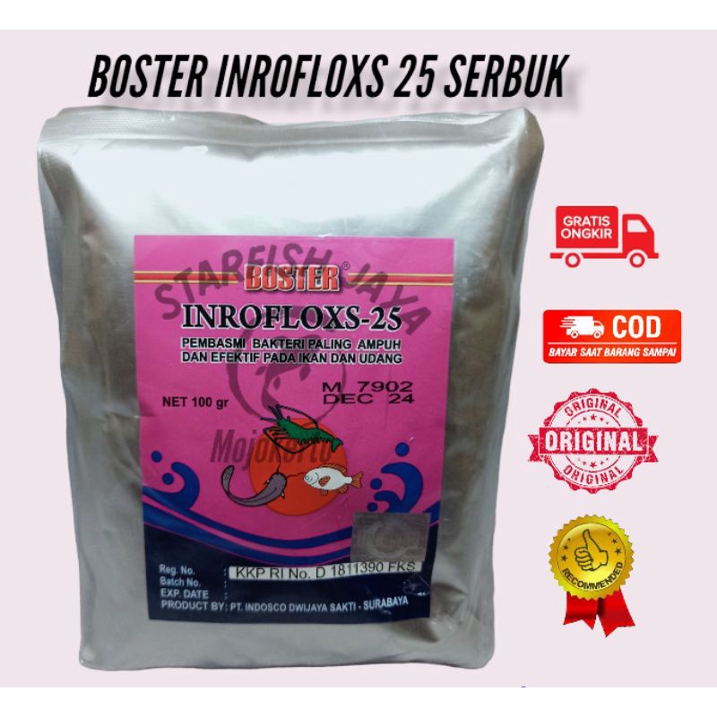 BOSTER INROFLOXS 25 / INROFLOX 25 SERBUK 100 GRAM