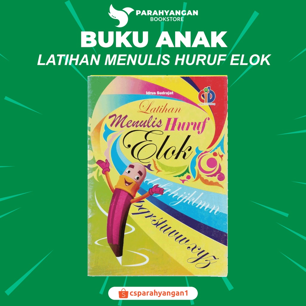 Buku Anak Latihan Menulis Huruf Elok