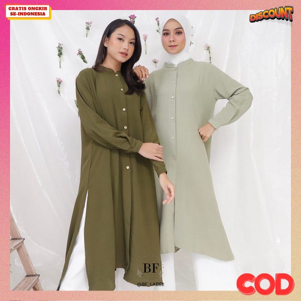 Baju Tunik Cewek Cantik Tonik Mewah Tunik Polos Tuniq Terbaru Thunik Panjang Simple Bju Thunik Kulia
