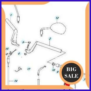 parts Set Karet Jalu Stang Kecil-Expander Handle Balancer Suzuki Satria FU Injeksi Original SGP 140Z