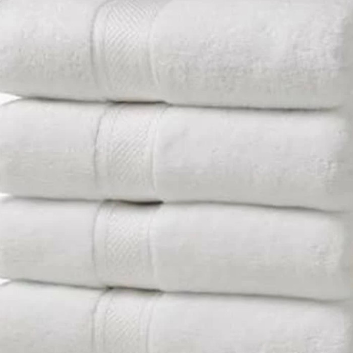 Handuk Handuk Putih Kwalitas Hotel Bintang 5 / Tebal Dan Serap Air Tinggi(V6N1) ORIGINAL IMPORT Hand