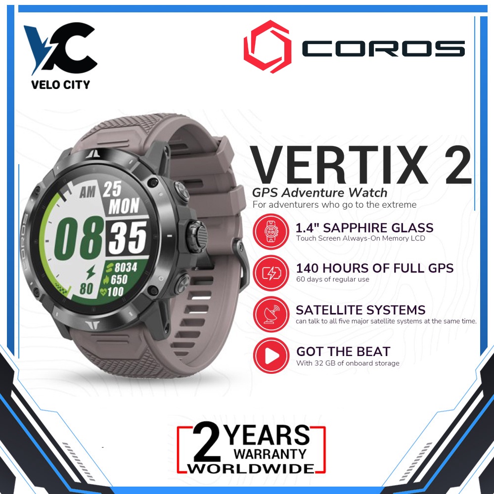 Coros VERTIX 2 GPS Adventure Watch Original Garansi Resmi 2 Tahun