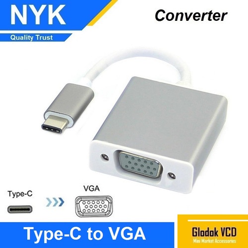 Kabel Converter Adapter USB Type C / Converter USB 3.1 Type C To VGA