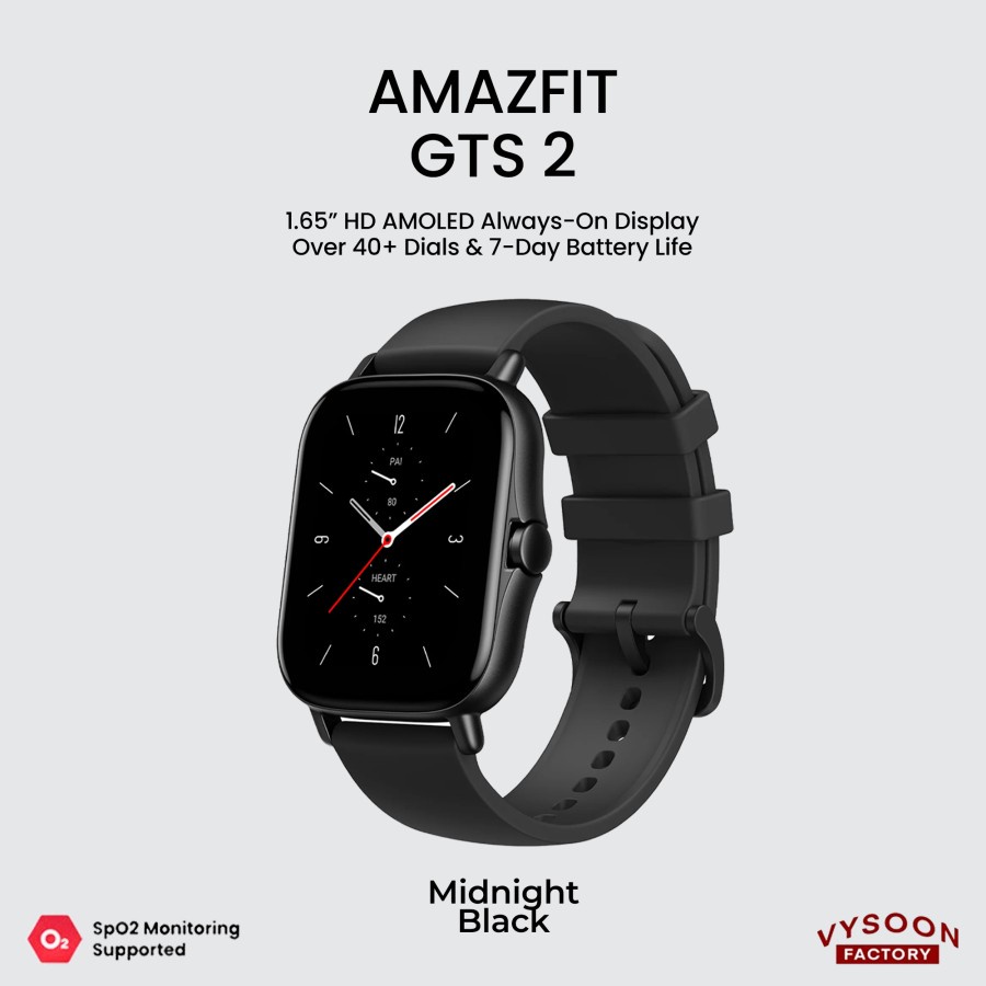 Amazfit GTS 2 Smartwatch Bluetooth Call SpO2 GPS - Garansi Resmi - GTS