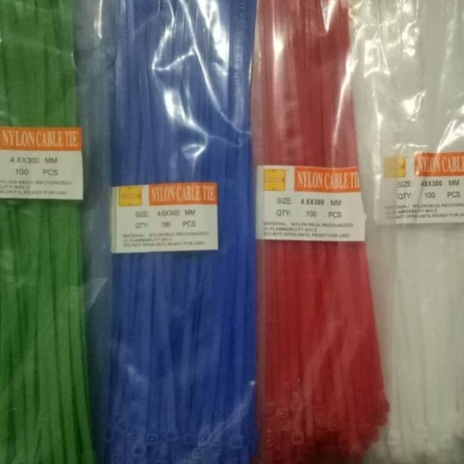 

Warna Biru 100pcs Cable Ties Kabel Ties Tali Kabel 10cm 10 cm rajaav77 Juara