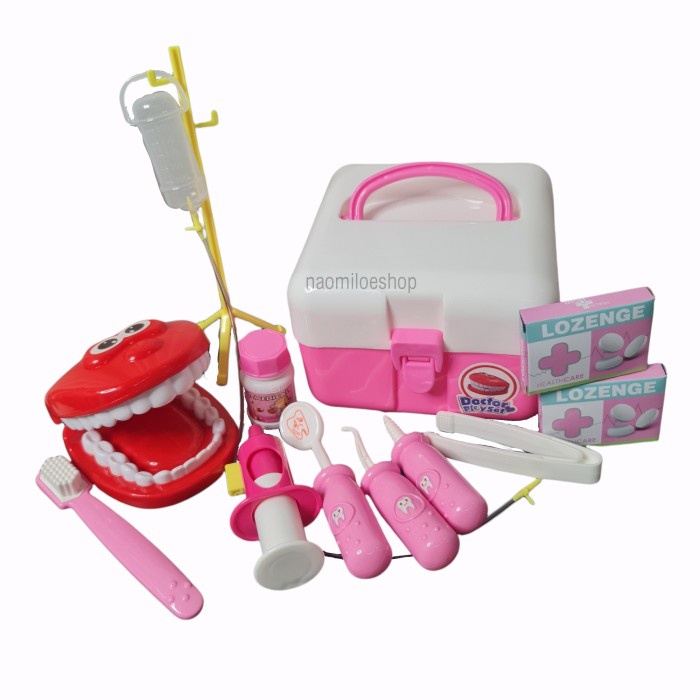 mainan anak  Doctor playset dental clinic mainan dokter gigi anak koper mainan(X5M1) mainan bayi mai
