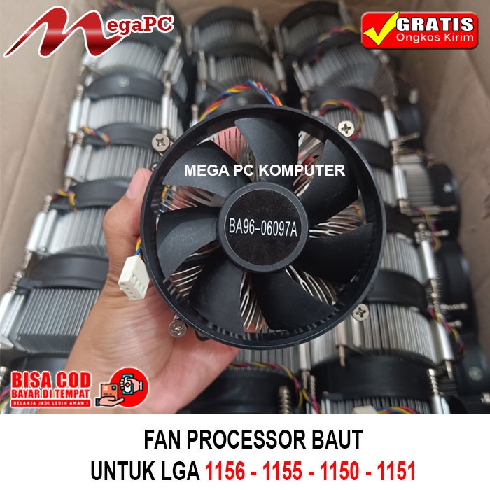 KIPAS FAN HSF Processor Baut Untuk Soket 1156 1155 1150 1151 ORI TEBAL