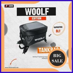 suku cadang Tankbag 8L Waterproof 7Gear Woolf Tas Tangki Motor Anti Air 140ZZ3