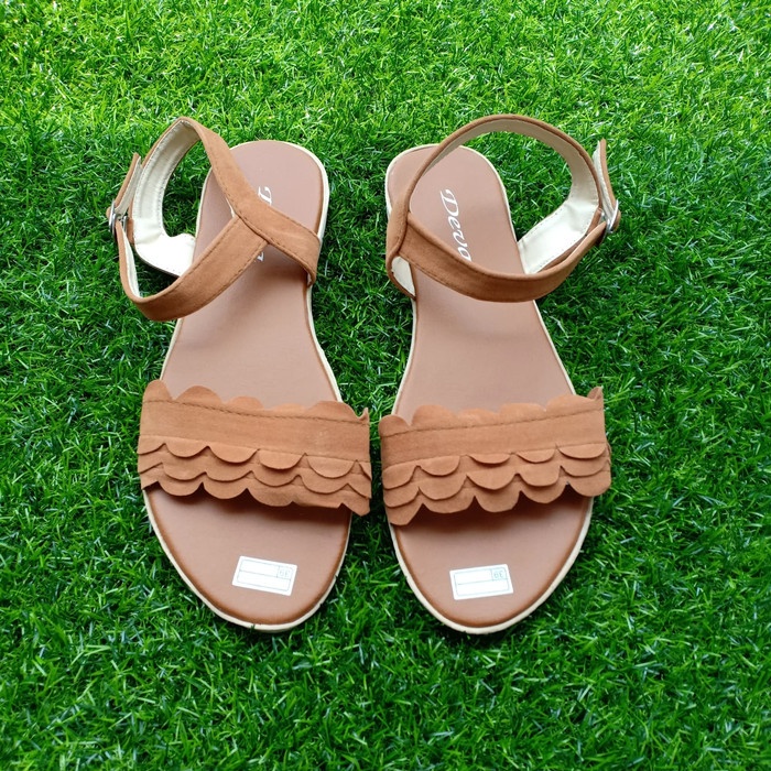 Sandal Wanita Flat Premium Murah Teplek Tanpa Hak Sepatu Sandal Tali Srampat Santai Korea Style hk25