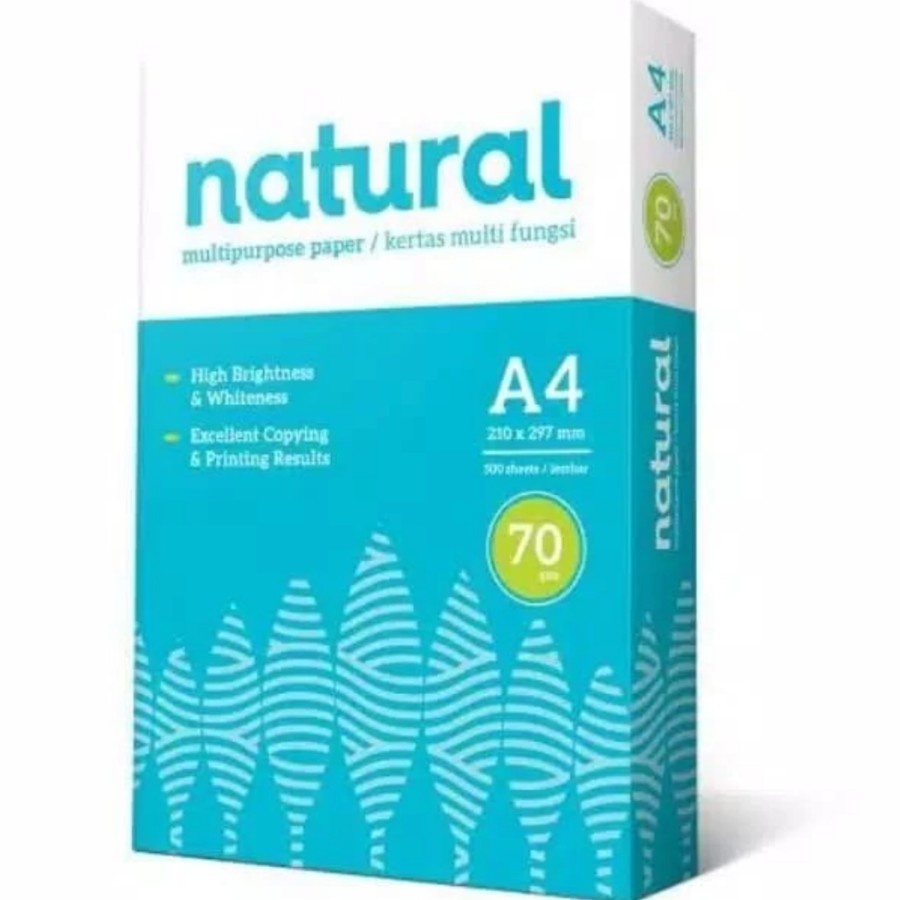 

KERTAS HVS | PRINT | FOTOCOPY NATURAL A4 70 GRAM (1RIM)