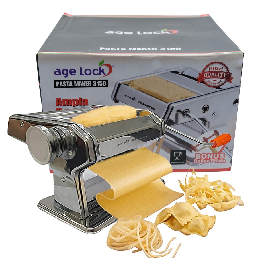 Ampia AGE LOCK 3150 Pasta Maker Penggiling Gilingan Molen Stainless ampia
