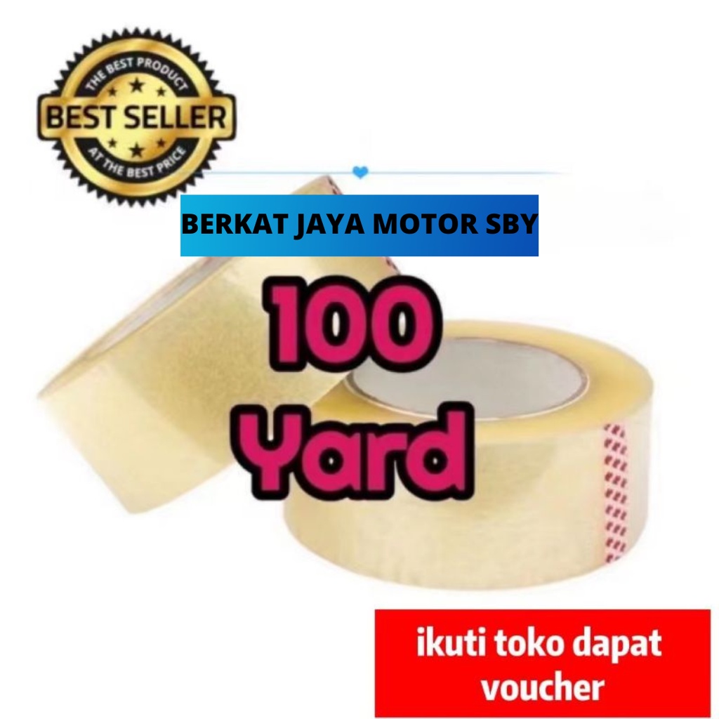 

[SIAP KIRIM] ISOLASI PACKING SOLASI LAKBAN BENING 48MM ASLI 100 YARD NON NACHI