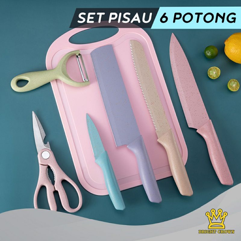 Pisau dapur 6 in 1