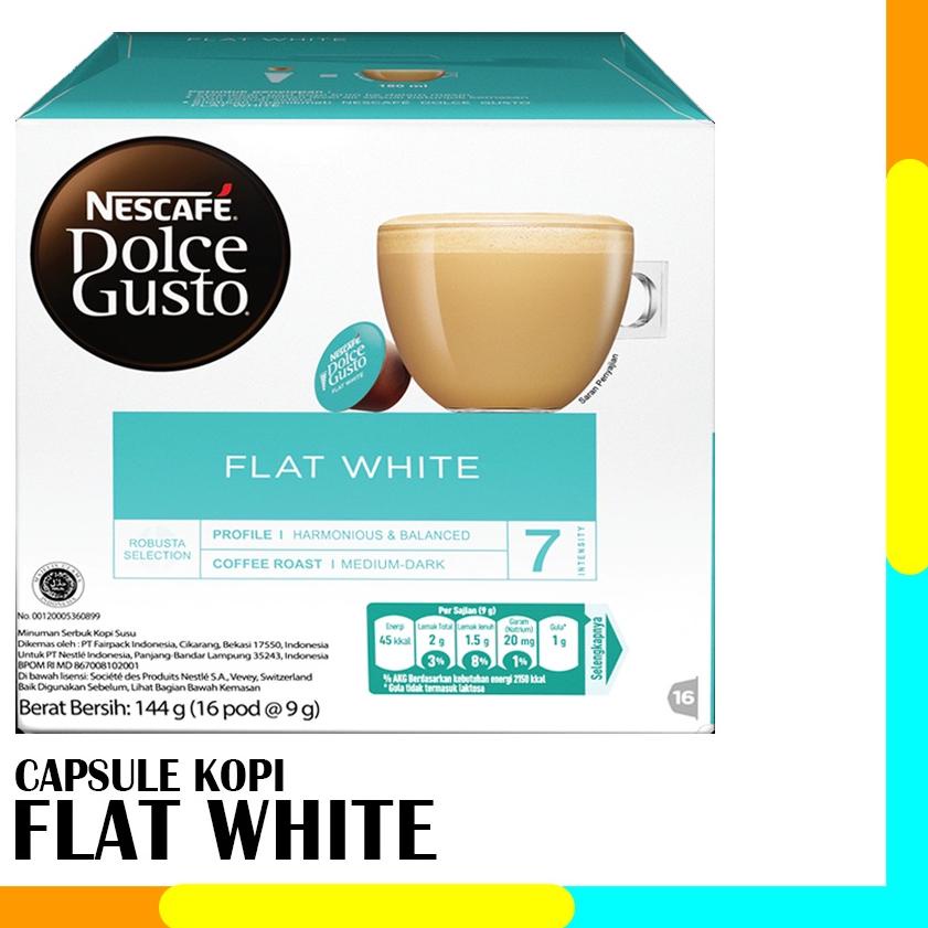 

◙ Capsule NDG Nescafe Dolce Gusto Flat White 1 Box Original Nestle ➾