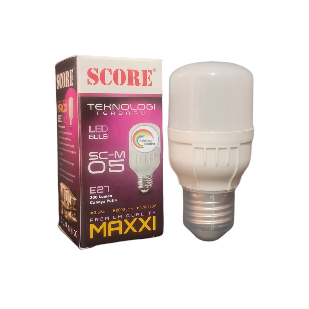 Paket 10 Pcs SCORE Maxxi Lampu LED Capsule 5 Watt