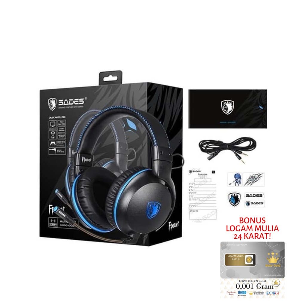 Headset SADES Gaming Stereo Mobile F-Power SA-717 - Sades Fpower