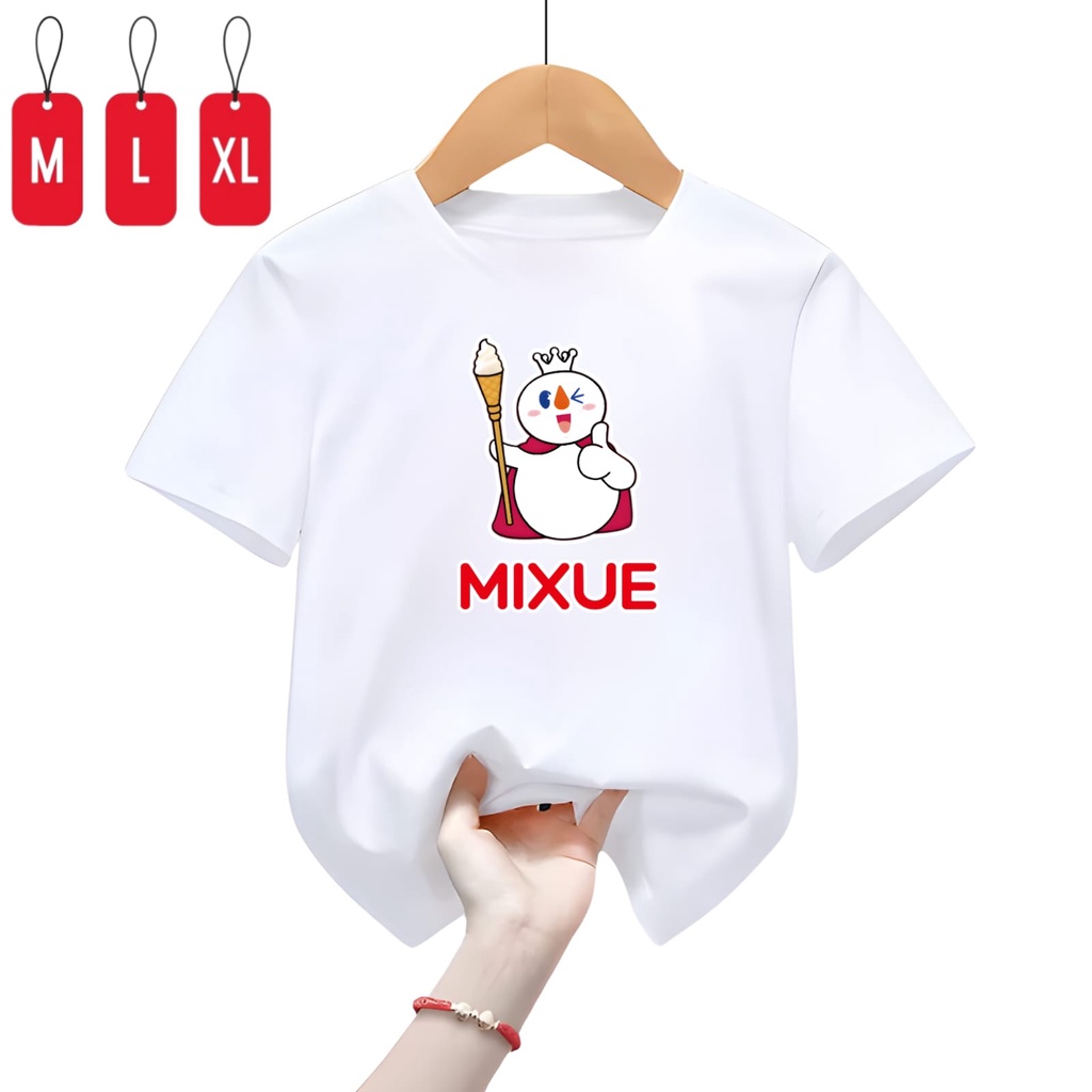 Baju Kaos Anak Laki Dan Perempuan Mixue Top/Kaos Mixue Trending Viral