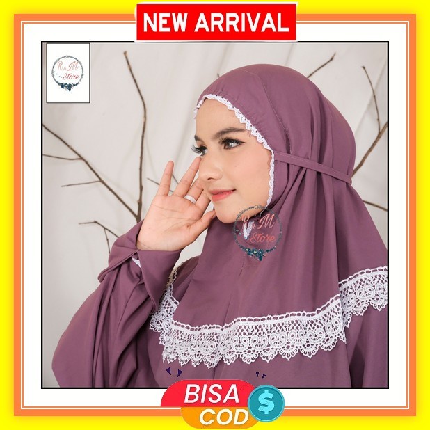 Syadzilah - Mukena Terusan Dewasa Bordir Syafara Mukena Terusan Dewasa Bordir Gracella Mukenah Lajur