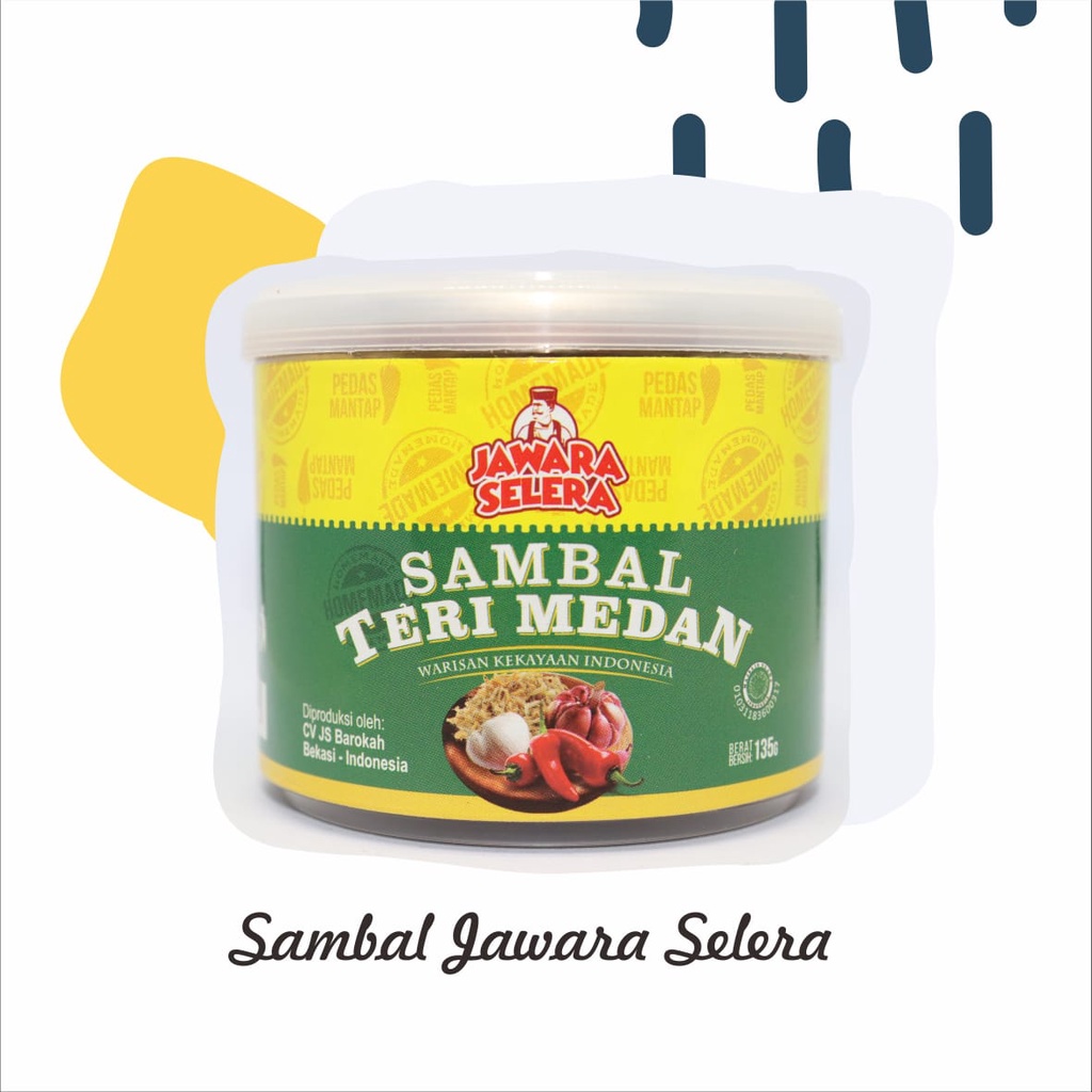 

Sambal Teri Jawara Selera / Sambel Teri 135 Grm